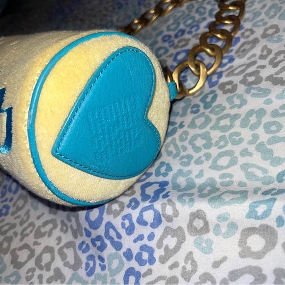 Vintage Rare Yellow Juicy Couture Purse Barrel Bag Handbag Y2K Terry Cloth - Picture 2 of 9